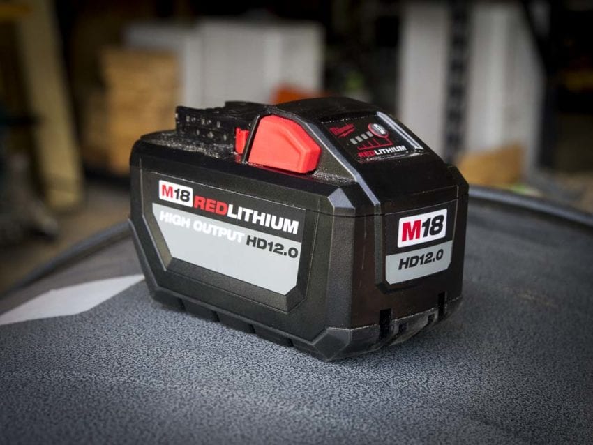 Milwaukee M18 12.0 Battery On Jobsite