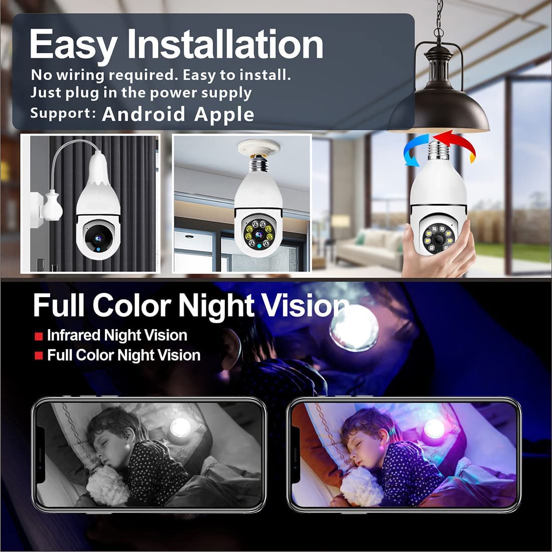 Woolink Light Bulb Security Camera